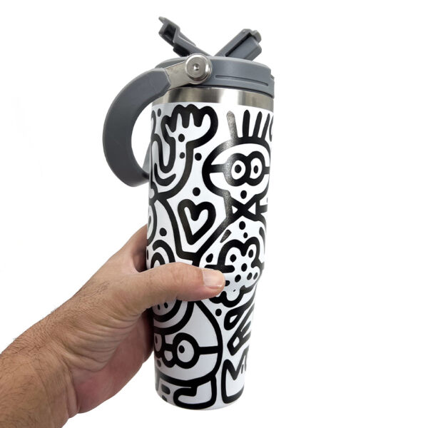 TM900-Faces B&W Pattern - Image 6